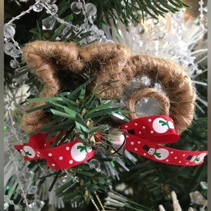 Festive Holiday Jute Ornament